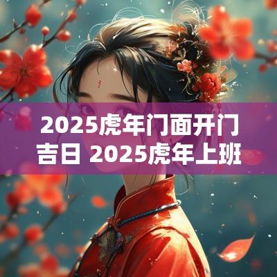2025蛇年门面开门吉日 2025蛇年上班吉日
