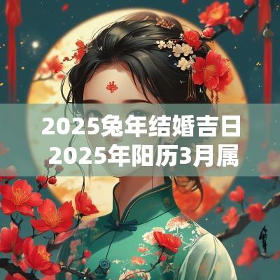 2025蛇年结婚吉日 2025年阳历3月属兔人结婚吉日