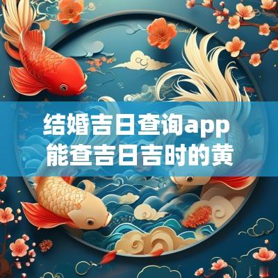 结婚吉日查询app 能查吉日吉时的黄历app