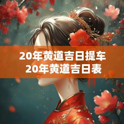 20年黄道吉日提车 20年黄道吉日表