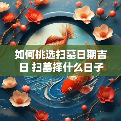 如何挑选扫墓日期吉日 扫墓择什么日子最好