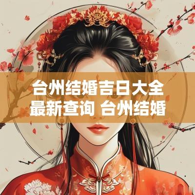 台州结婚吉日大全最新查询 台州结婚吉日查询大全表