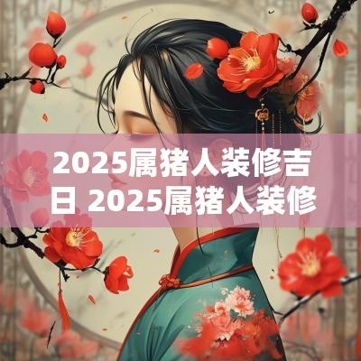 2025属猪人装修吉日 2025属猪人装修开工吉日