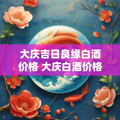 大庆吉日良缘白酒价格 大庆白酒价格