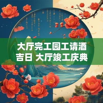 大厅完工园工请酒吉日 大厅竣工庆典致辞