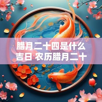 腊月二十四是什么吉日 农历腊月二十四好不好