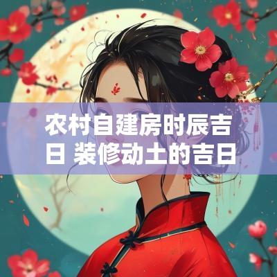 农村自建房时辰吉日 装修动土的吉日时辰