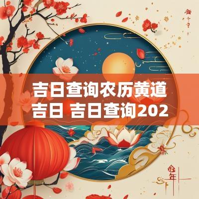 吉日查询农历黄道吉日 吉日查询2025年黄道吉日