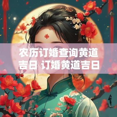 农历订婚查询黄道吉日 订婚黄道吉日11月份查询