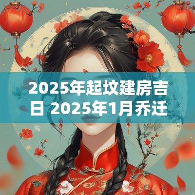 2025年起坟建房吉日 2025年1月乔迁吉日
