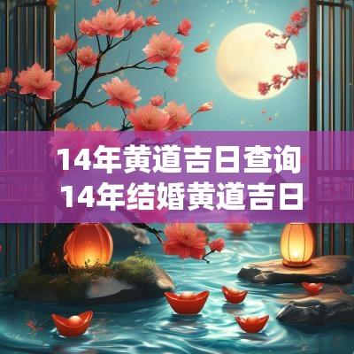 14年黄道吉日查询 14年结婚黄道吉日