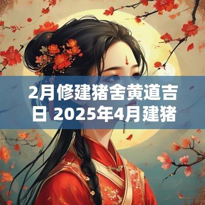 2月修建猪舍黄道吉日 2025年4月建猪舍吉日