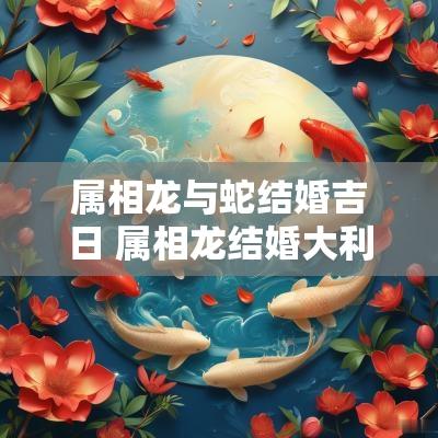 属相龙与蛇结婚吉日 属相龙结婚大利月