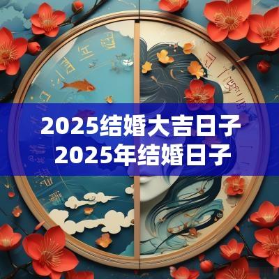 2025结婚大吉日子 2025年结婚日子