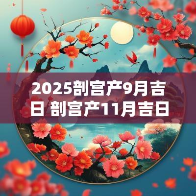 2025剖宫产9月吉日 剖宫产11月吉日