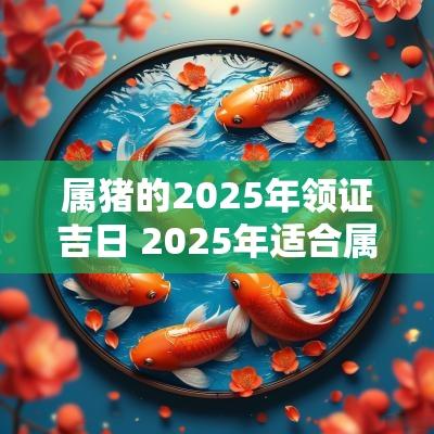 属猪的2025年领证吉日 2025年适合属猪领证的日子