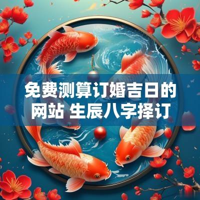 免费测算订婚吉日的网站 生辰八字择订婚吉日