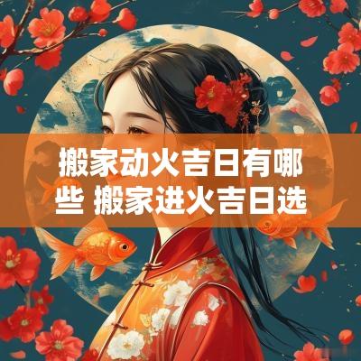 搬家动火吉日有哪些 搬家进火吉日选择方法