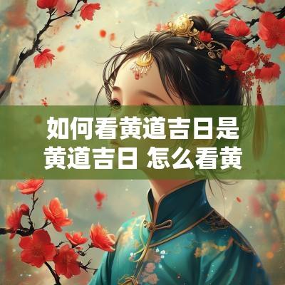 如何看黄道吉日是黄道吉日 怎么看黄道吉日2025