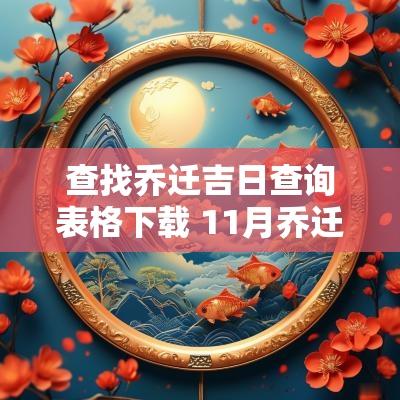 查找乔迁吉日查询表格下载 11月乔迁吉日查询 查找乔迁吉日查询表格下载 11月乔迁吉日查询
