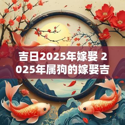 吉日2025年嫁娶 2025年属狗的嫁娶吉日
