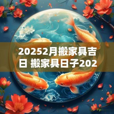 20252月搬家具吉日 搬家具日子2025年4月黄道吉日