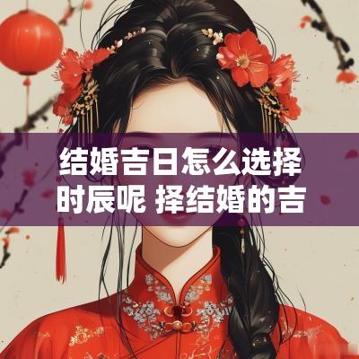 结婚吉日怎么选择时辰呢 择结婚的吉日与出生时辰有关吗