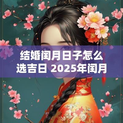 结婚闰月日子怎么选吉日 2025年闰月出生吉日
