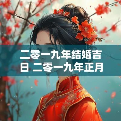 二零一九年结婚吉日 二零一九年正月结婚吉日
