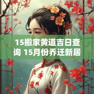 15搬家黄道吉日查询 15月份乔迁新居的黄道吉日