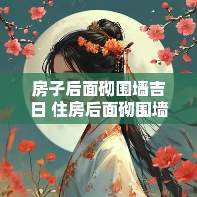 房子后面砌围墙吉日 住房后面砌围墙吉日