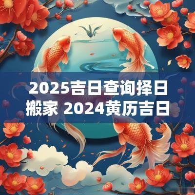 2025吉日查询择日搬家 2025黄历吉日查询搬家吉日