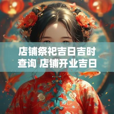 店铺祭祀吉日吉时查询 店铺开业吉日吉时查询