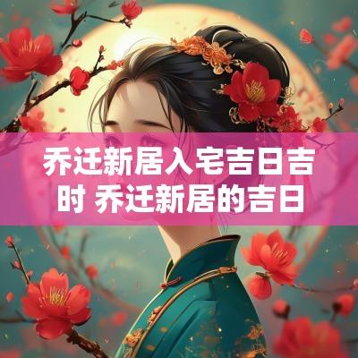 乔迁新居入宅吉日吉时 乔迁新居的吉日是哪天