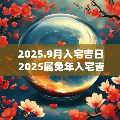 2025.9月入宅吉日 2025属蛇年入宅吉日