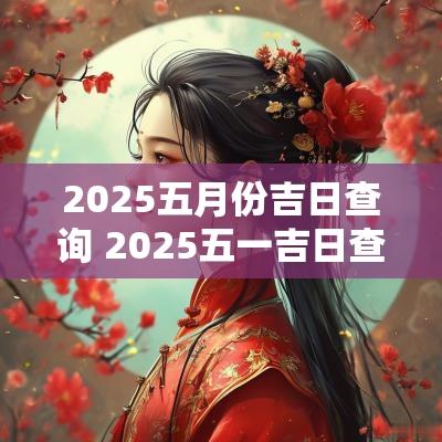 2025五月份吉日查询 2025五一吉日查询