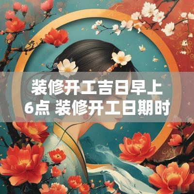装修开工吉日早上6点 装修开工日期时间吉日