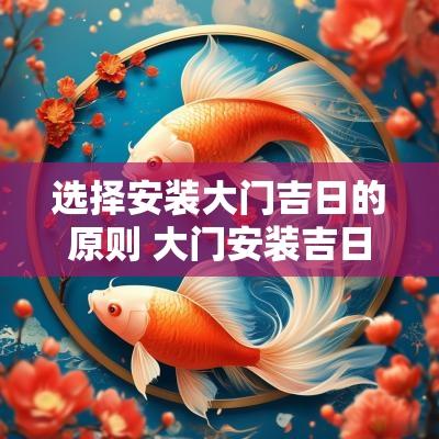 选择安装大门吉日的原则 大门安装吉日选择方法
