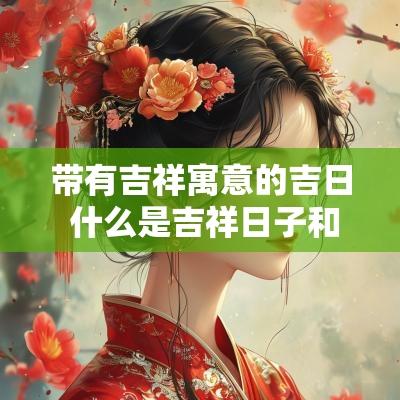 带有吉祥寓意的吉日 什么是吉祥日子和吉日