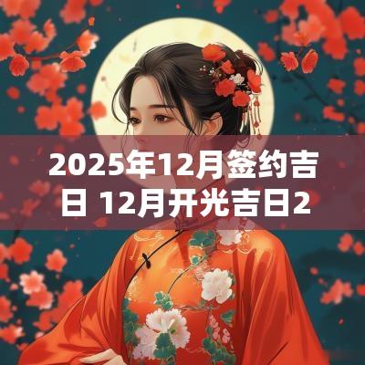2025年12月签约吉日 12月开光吉日2025年