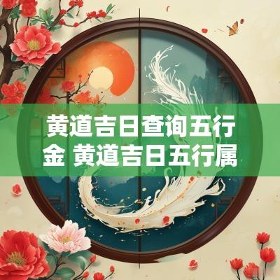 黄道吉日查询五行金 黄道吉日五行属什么