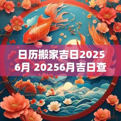 日历搬家吉日20256月 20256月吉日查询表