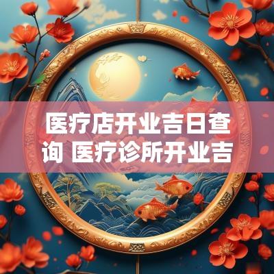 医疗店开业吉日查询 医疗诊所开业吉日