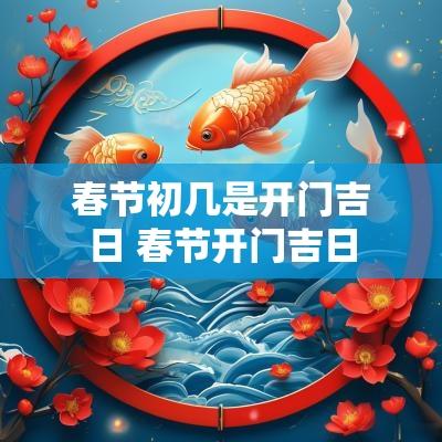 春节初几是开门吉日 春节开门吉日