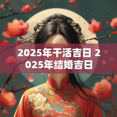 2025年干活吉日 2025年结婚吉日