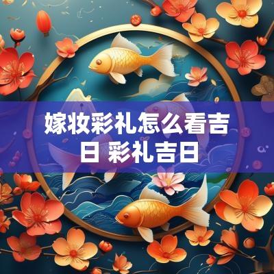 嫁妆彩礼怎么看吉日 彩礼吉日