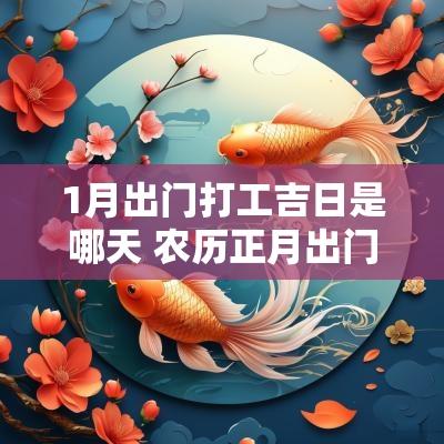 1月出门打工吉日是哪天 农历正月出门打工吉日