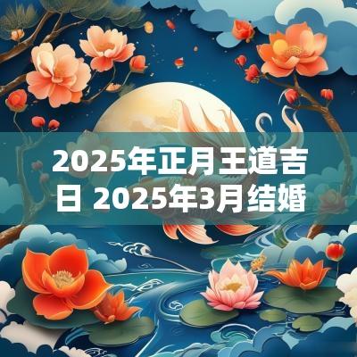 2025年正月王道吉日 2025年3月结婚吉日