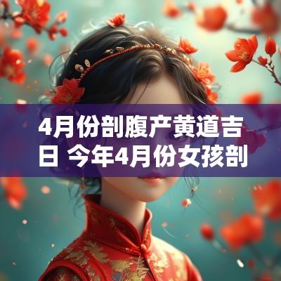 4月份剖腹产黄道吉日 今年4月份女孩剖腹产的吉日