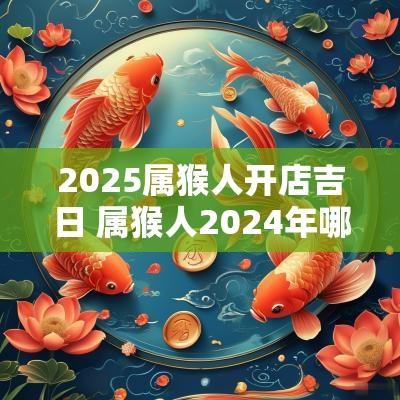 2025属猴人开店吉日 属猴人2025年哪月入宅最佳